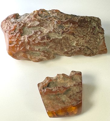 Lot 702 - Two pieces of Baltic amber