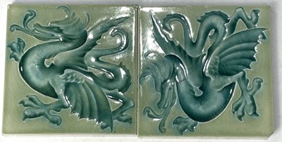 Lot 45 - Henry Richards, two Arts and Crafts intaglio...