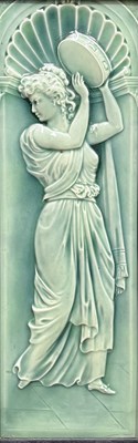 Lot 291 - Minton, a relief moulded majolica panel, circa...