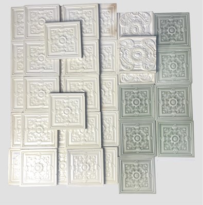 Lot 290 - Campbell Tile Company, a collection of relief...