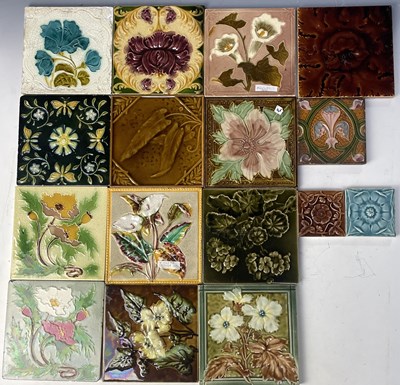 Lot 104 - A collection of Victorian dust pressed relief...