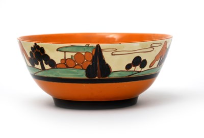 Lot 753 - 'Orange Trees and House' a Clarice Cliff...