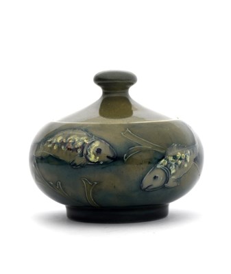 Lot 689 - 'Fish' a Moorcroft Pottery pot and cover...