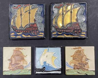 Lot 261 - T and R Boote, a coltion of five Art Deco...
