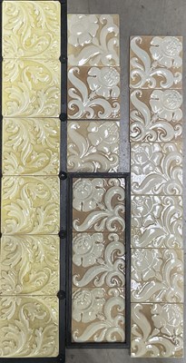 Lot 123 - T and R Boote, twelve Victorian relief moulded...