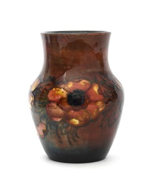 Lot 681 - 'Flambe Anemone' a Moorcroft Pottery vase...