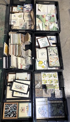 Lot 283 - Six trays of 20th century commercially printed...