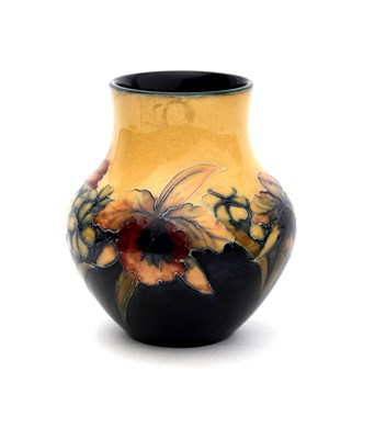 Lot 687 - 'Frilled and Slipper Orchids' a Moorcroft...