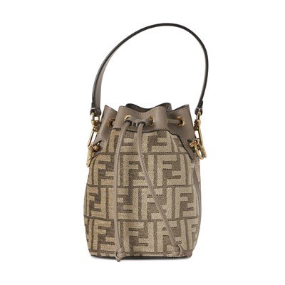 Lot 344 - Fendi, a Zucca Tapestry Mini Mon Tresor bucket handbag.