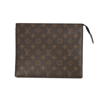 Lot 444 - Louis Vuitton a monogram macassar toiletry clutch bag.