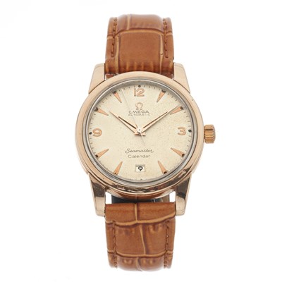Lot 220 - Omega, a gold capped Seamaster Calendar wrist watch