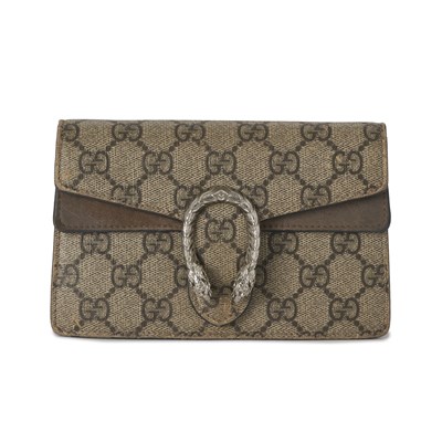 Lot 368 - Gucci, a mini Supreme Dionysus chain wallet.