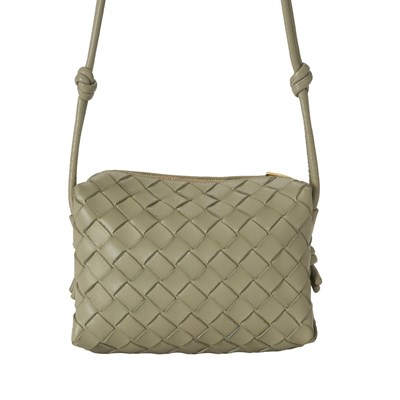 Lot 292 - Bottega Veneta, a mini Travertine Intrecciato Loop handbag.