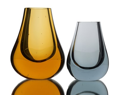 Lot 592 - Geoffrey Baxter for Whitefriars, two Modernist...