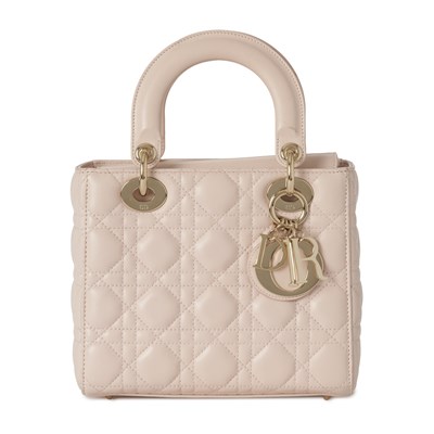 Lot 332 - Christian Dior, a small Cannage Lady Dior handbag.