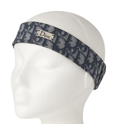 Lot 335 - Christian Dior, an Oblique silk/cotton headband.