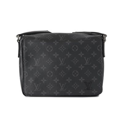Lot 433 - Louis Vuitton, a monogram eclipse District PM messenger bag.