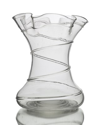 Lot 550 - An Arts and Crafts glass vase, probably Stuart,...