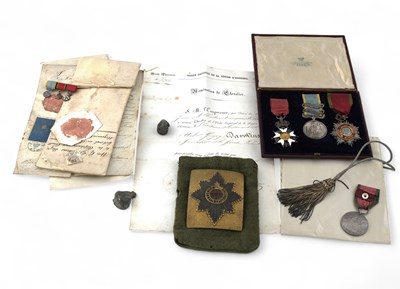 Lot 249 - A Crimean War medal group of four awarded to...