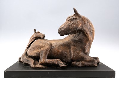 Lot 187 - Marcus Cornish (British, 1964), Mare and Foal,...