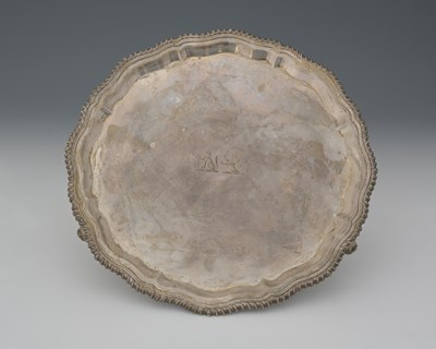 Lot 286 - A George V silver salver, by S Blanckensee &...