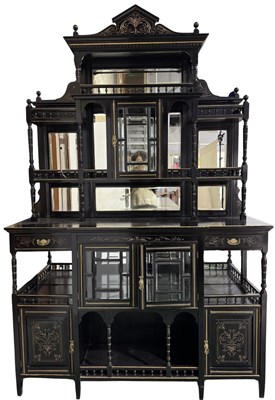 Lot 872G - An Aesthetic Movement side cabinet, circa 1880,...