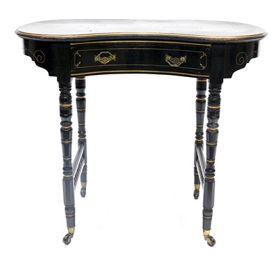 Lot 504 - James Shoolbred & Co, an Aesthetic Movement...