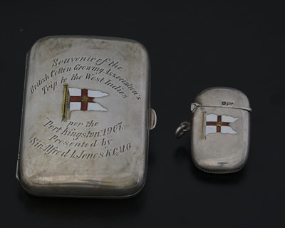 Lot 40 - Maritime interest, an Edwardian silver and...