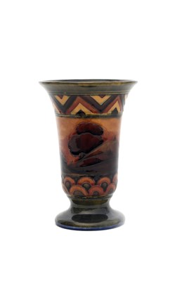 Lot 375 - 'Flambe Dawn' a Moorcroft Pottery vase...