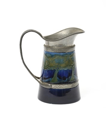 Lot 381 - 'Moonlit Blue' a Moorcroft Pottery jug with...