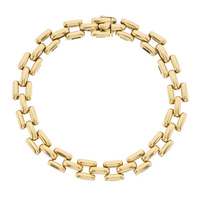 Lot 45 - Cartier, a vintage 18ct gold Maillon Panthere bracelet