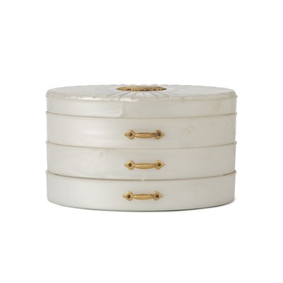 Lot 515 - A 1950s Rialto Lucite jewellery box.