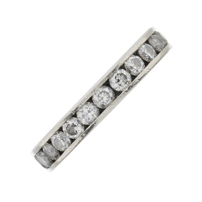 Lot 151 - A platinum diamond full eternity ring