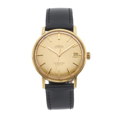 Lot 223 - Omega, a yellow metal Seamaster De Ville wrist watch