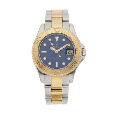 Lot 233 - Rolex, a bi-metal Oyster Perpetual Date Yacht-Master bracelet watch