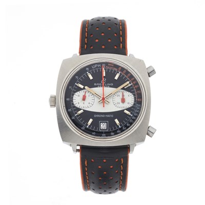 Lot 199 - Breitling, a stainless steel Chrono-Matic wrist watch