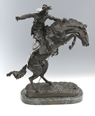 Lot 228 - After Frederic Sackrider Remington, Bronco...