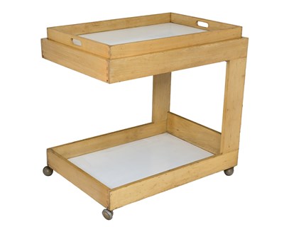 Lot 253 - A Habitat beech and laminate drinks trolley...
