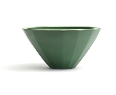 Lot 116 - A Wedgwood Pottery Matt Green conical bowl...