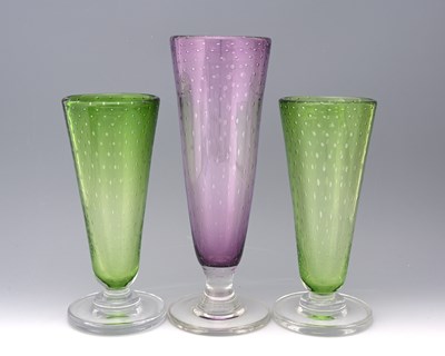 Lot 584 - Stevens and Williams, three Art Deco glass...