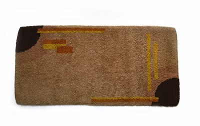 Lot 206 - An Art Deco English Modernist wool rug,...