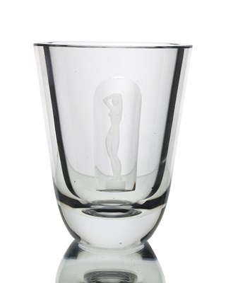 Lot 588 - Vicke Lindstrand for Orrefors, an Art Deco...