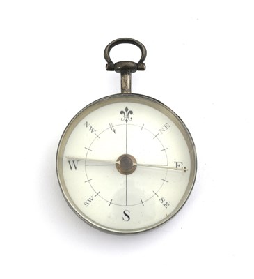 Lot 205 - A George III silver coloured metal pocket...