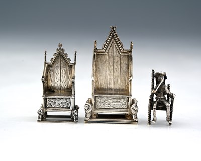 Lot 95 - Two twentieth-century silver miniature...