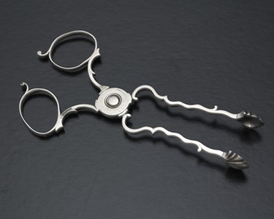 Lot 71 - A single pair of mid-eighteenth-century silver...