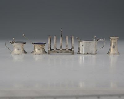 Lot 160 - A group of twentieth-century hallmarked silver,...