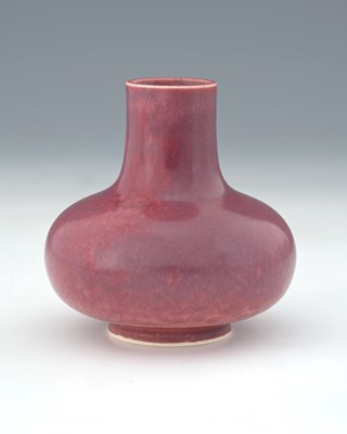 Lot 745 - Ruskin Pottery, a Souffle vase, 1909, squat...