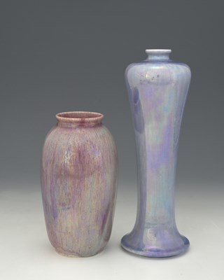 Lot 746 - Ruskin Pottery, two lustre glazed vases, 1916...