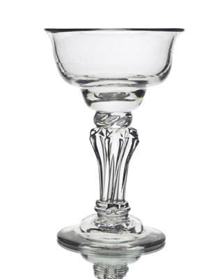 Lot 529 - A pedestal sweetmeat glass, circa 1750, the...