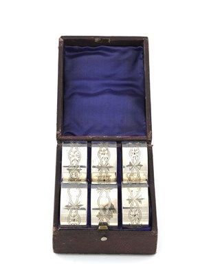 Lot 92 - A boxed set of six Victorian Gothic Revival...